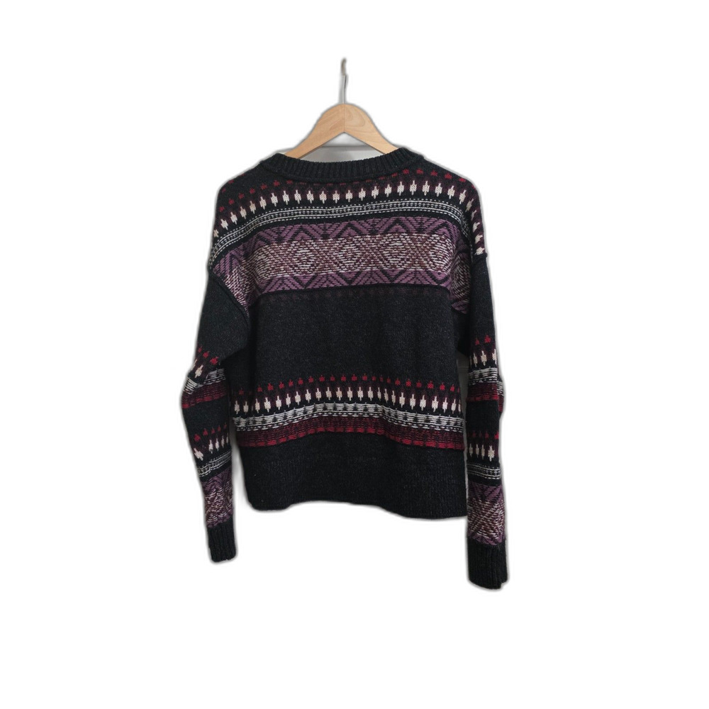 Ladies Lucky Brand Women's Fair Isle Crew Sweater (M"